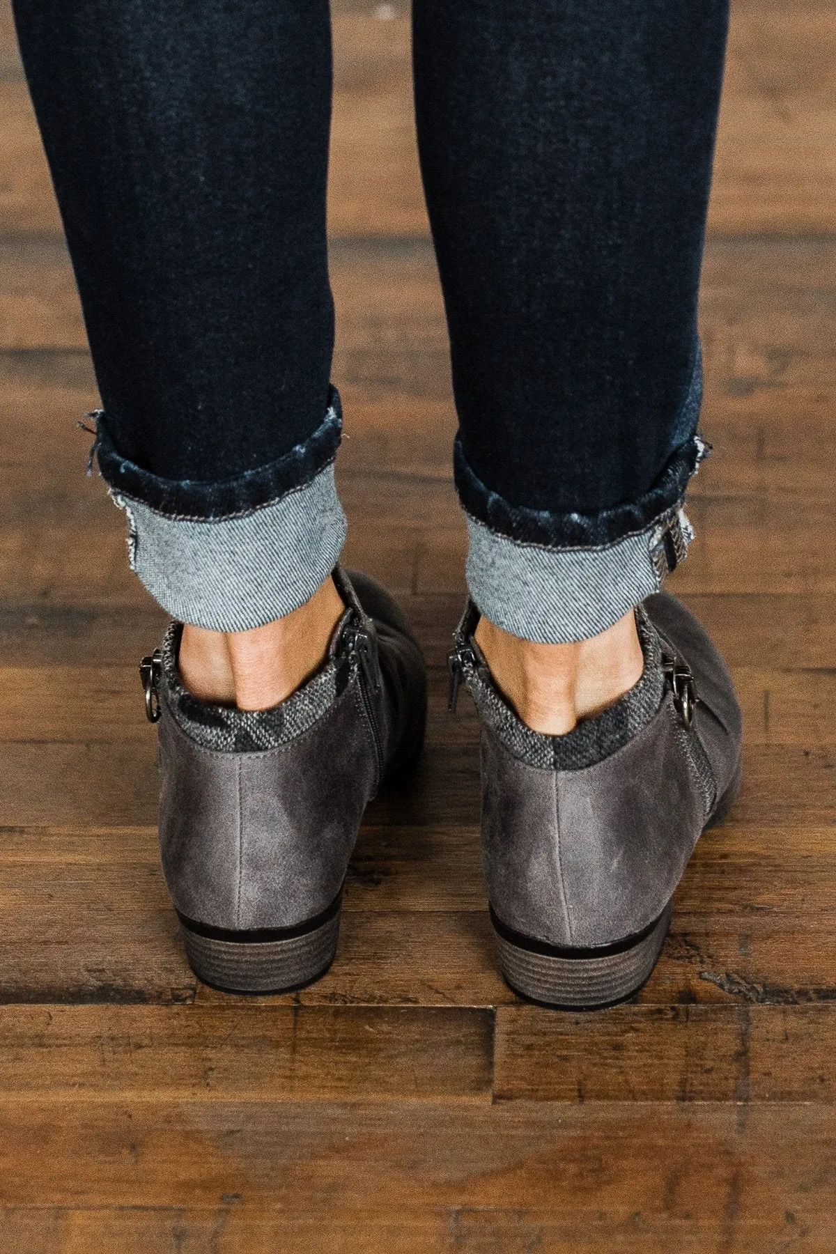 Sugar Trust Me Booties- Charcoal