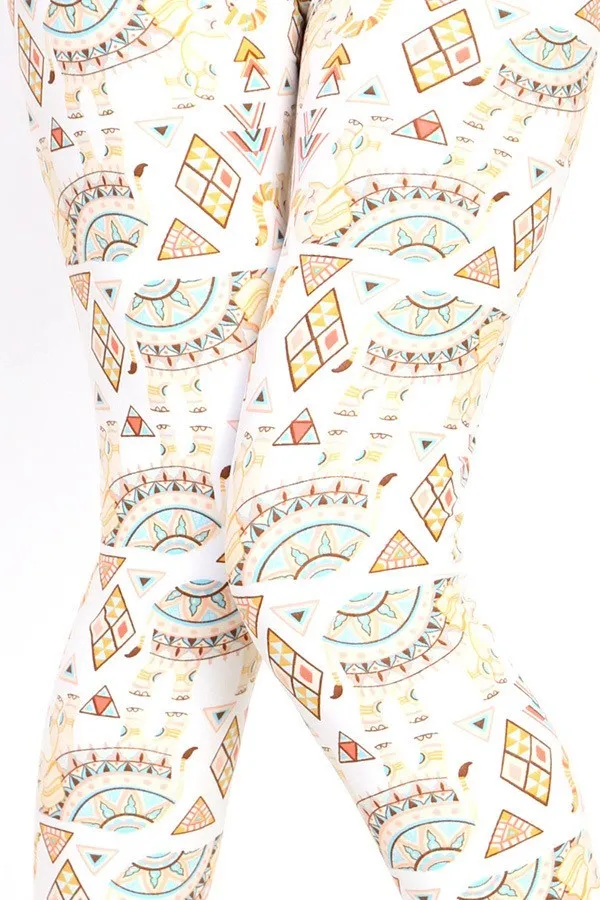 Sunny Elephant Print Leggings