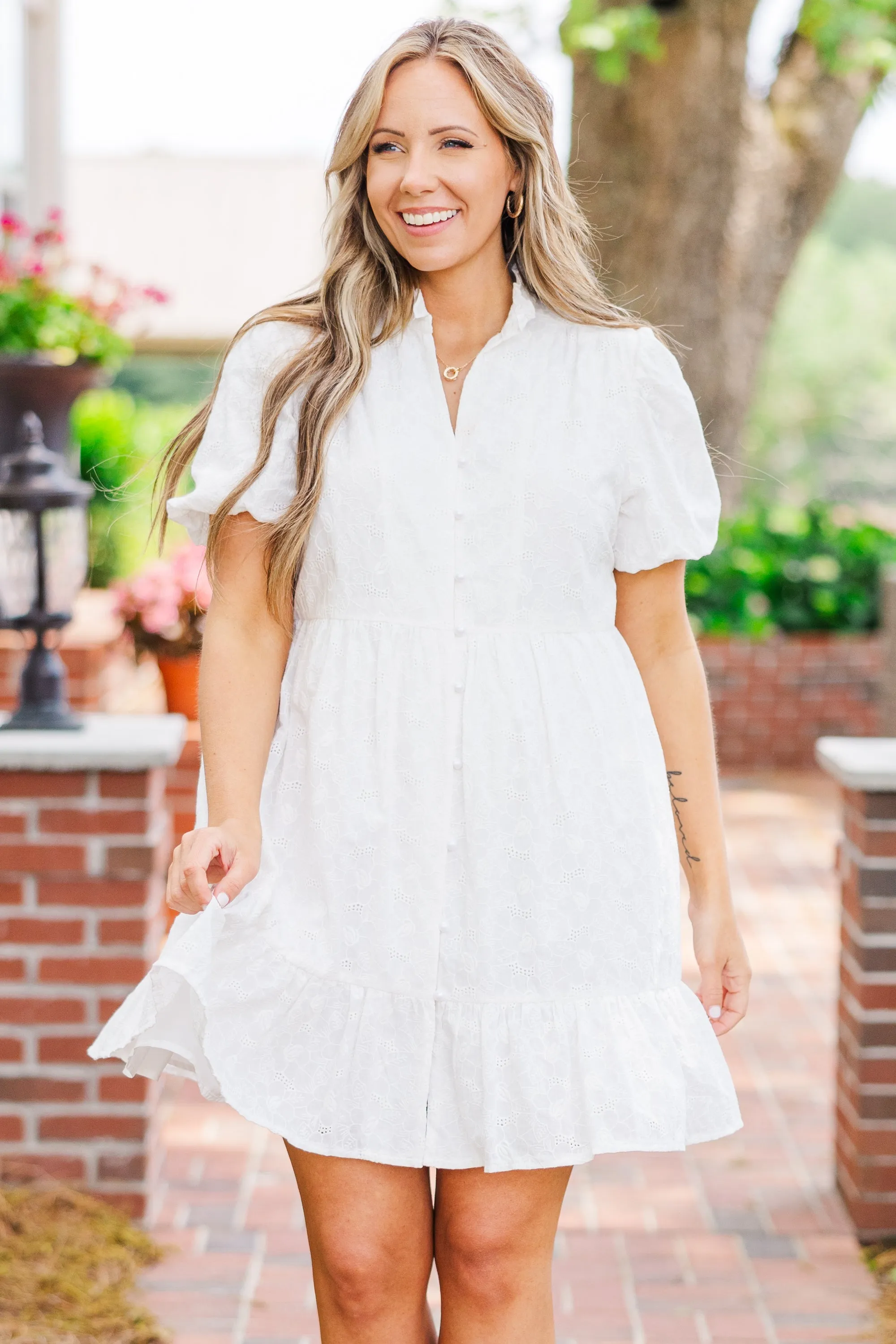 Sweeter Than Sunshine Dress, White