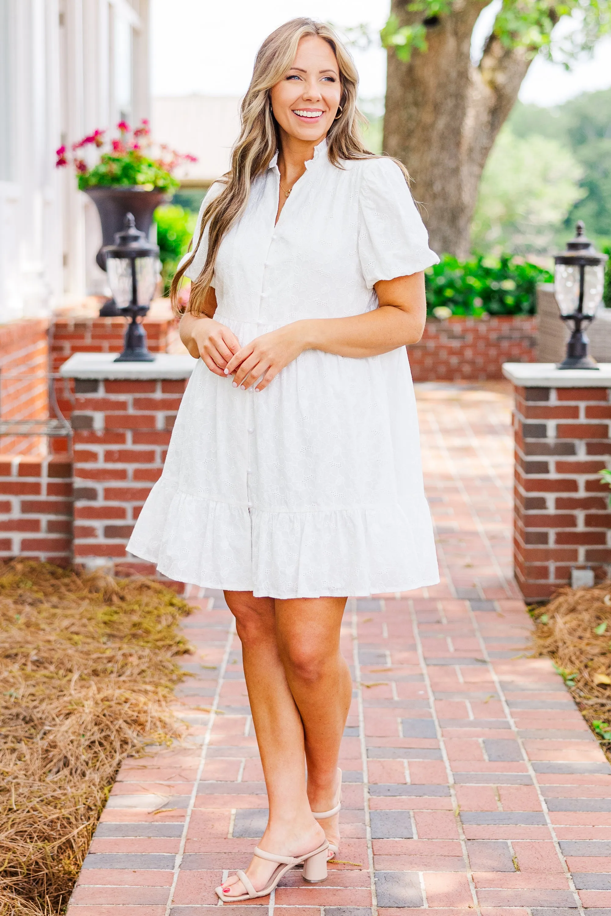 Sweeter Than Sunshine Dress, White