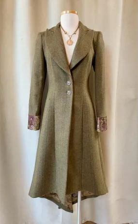 T.ba Soul Coat Embroidery Tweed