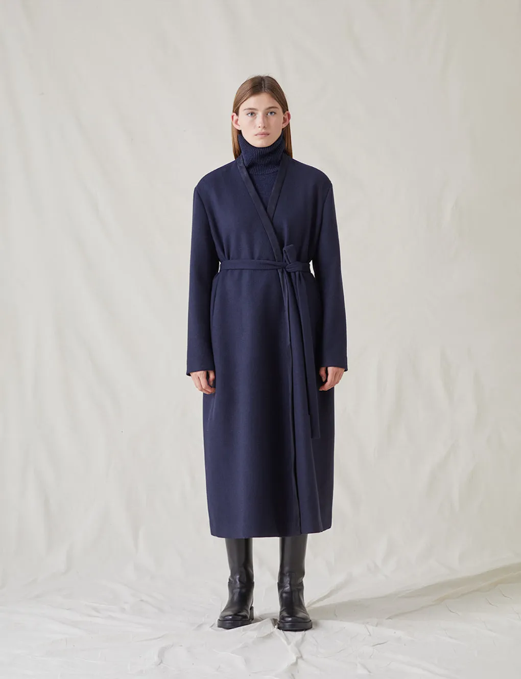 The Double Face Wrap Coat