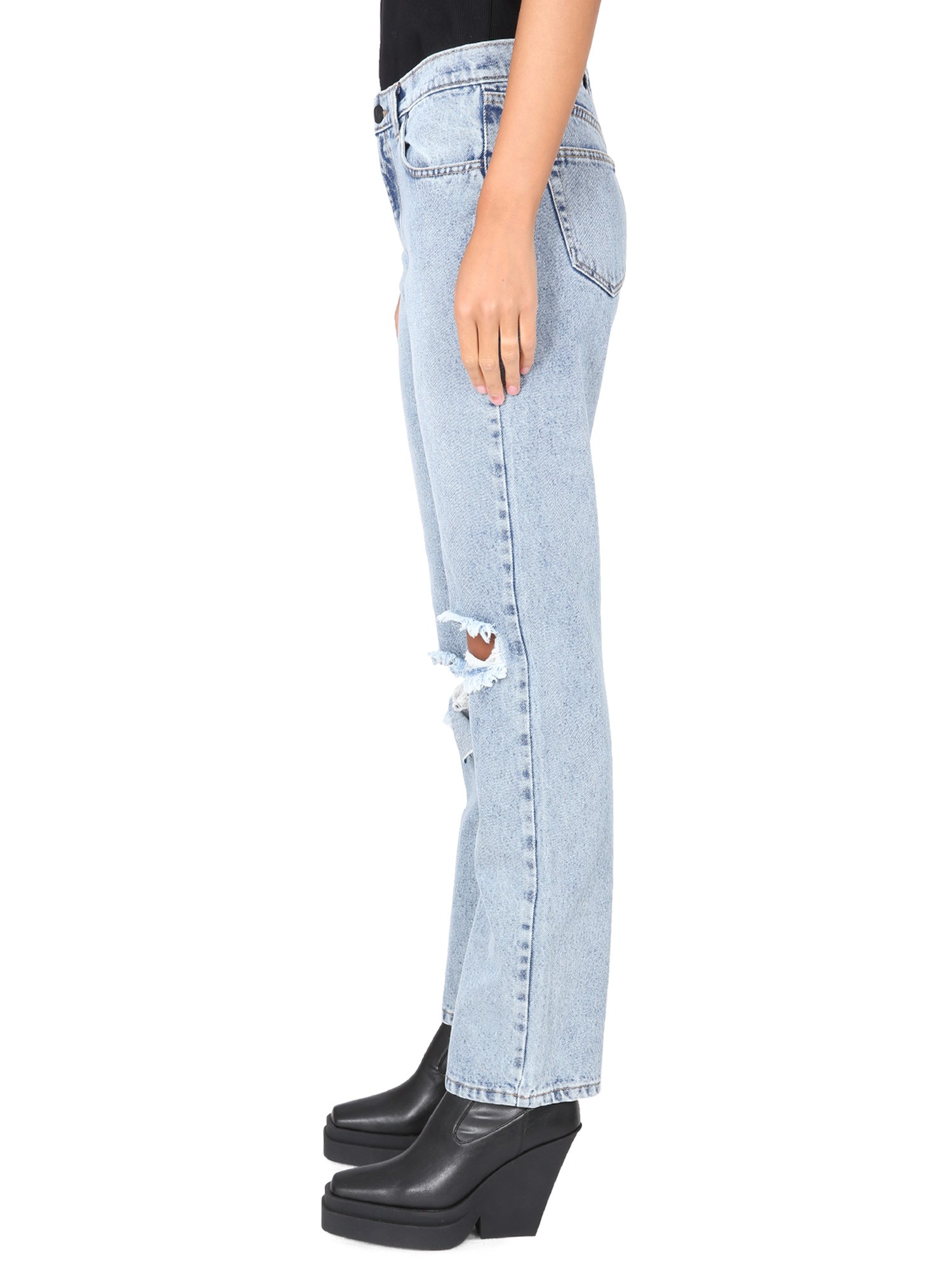 THE MANNEI    SARA COTTON DENIM JEANS