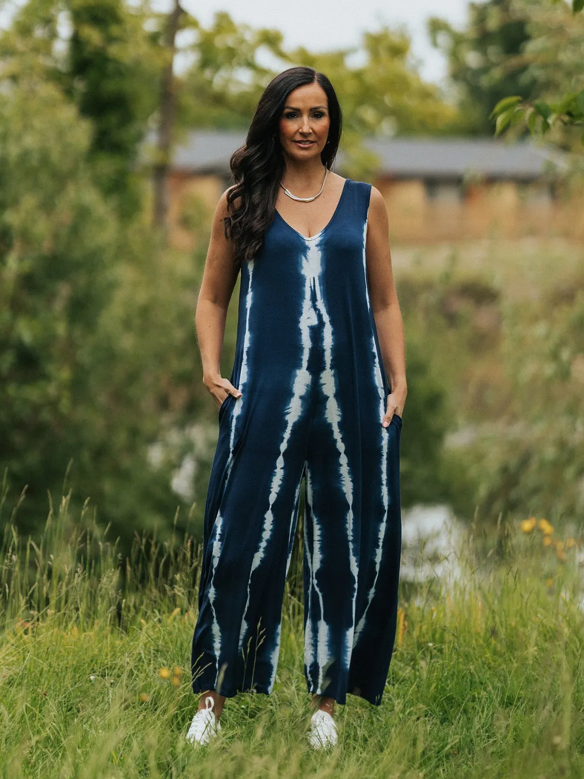 Tie Dye Sleeveless Jumpsuit Harmony