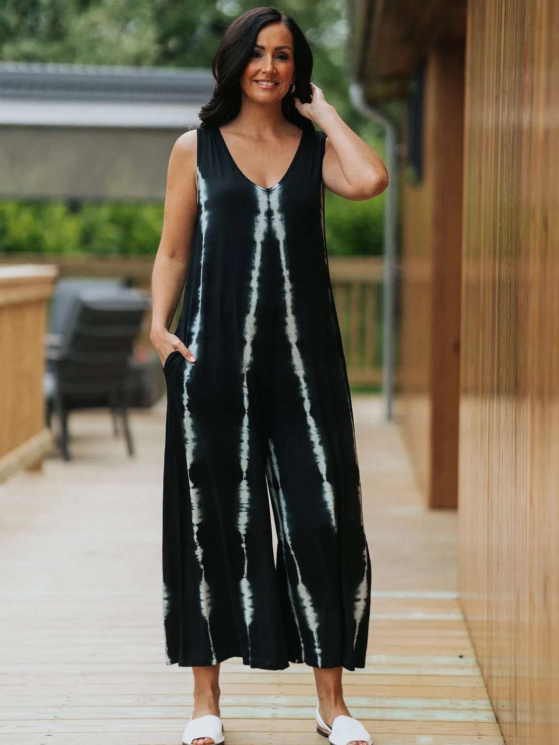 Tie Dye Sleeveless Jumpsuit Harmony