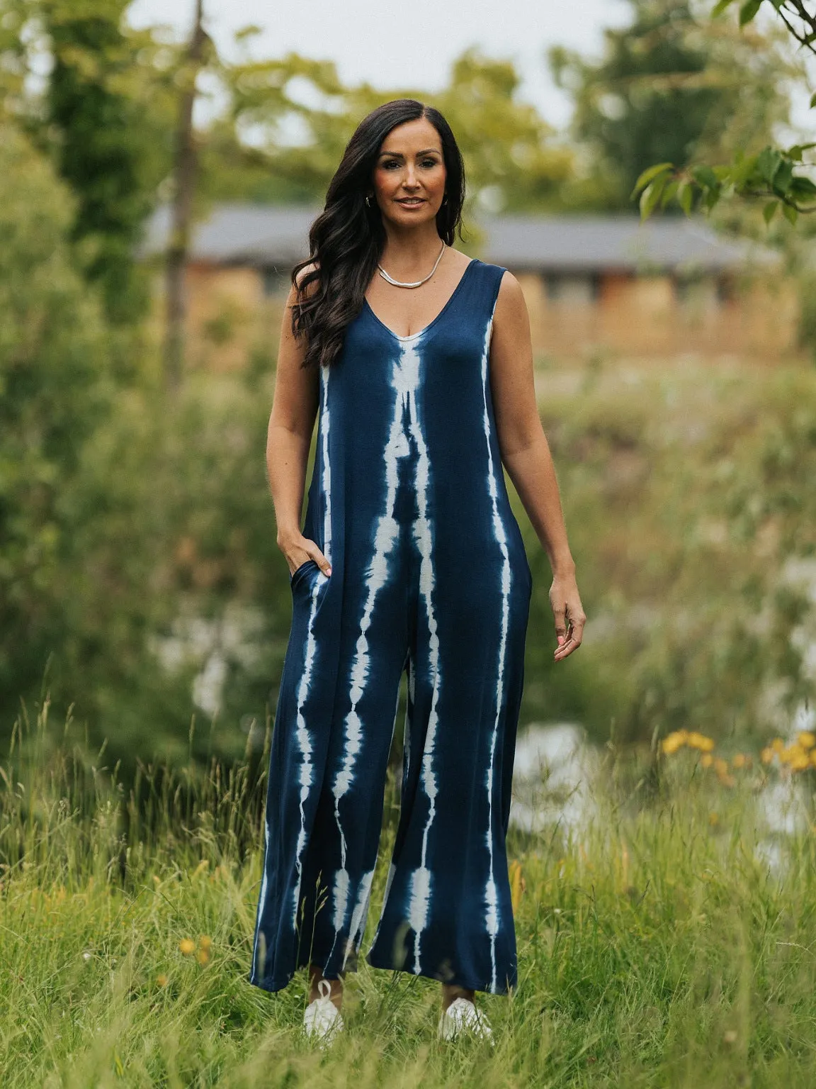 Tie Dye Sleeveless Jumpsuit Harmony