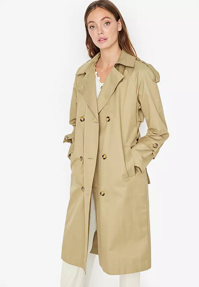 Trendyol Classic Longline Trench Coat