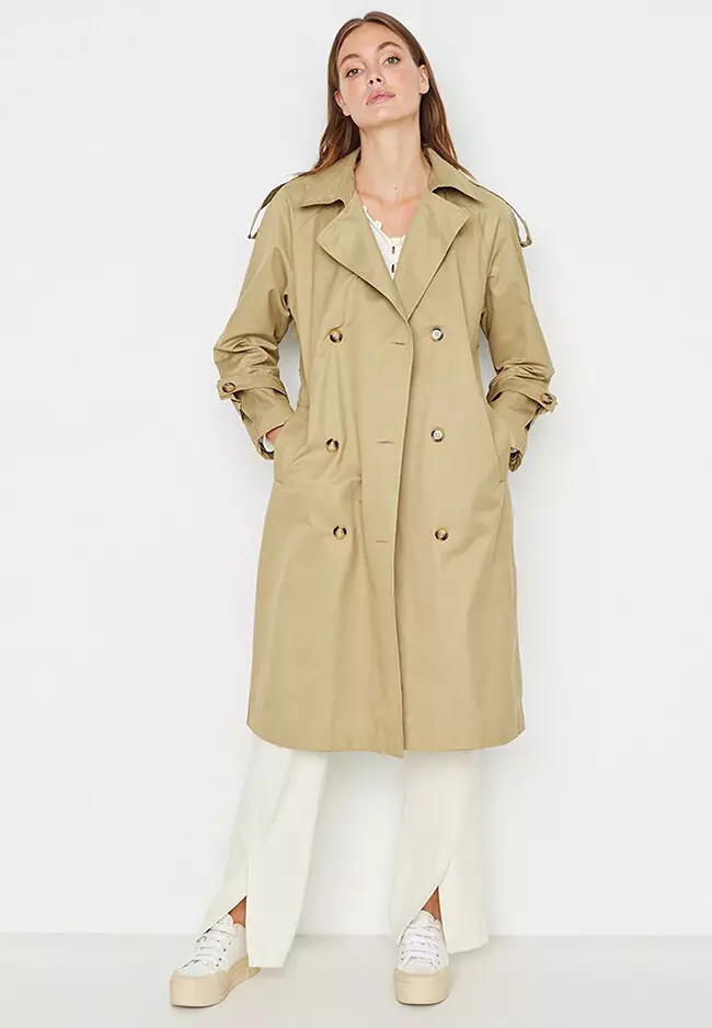 Trendyol Classic Longline Trench Coat