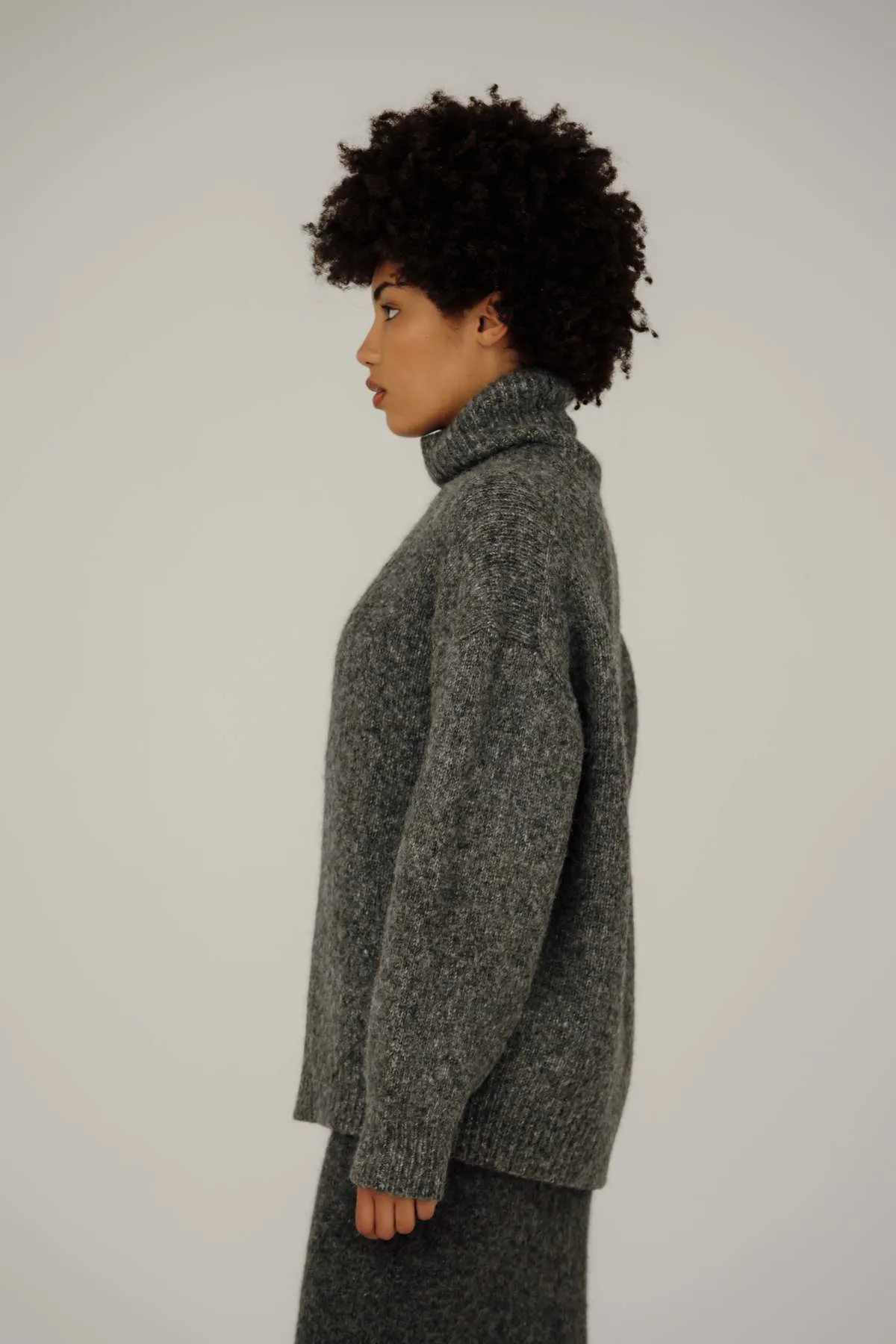 Uma Rollneck Sweater - Granite