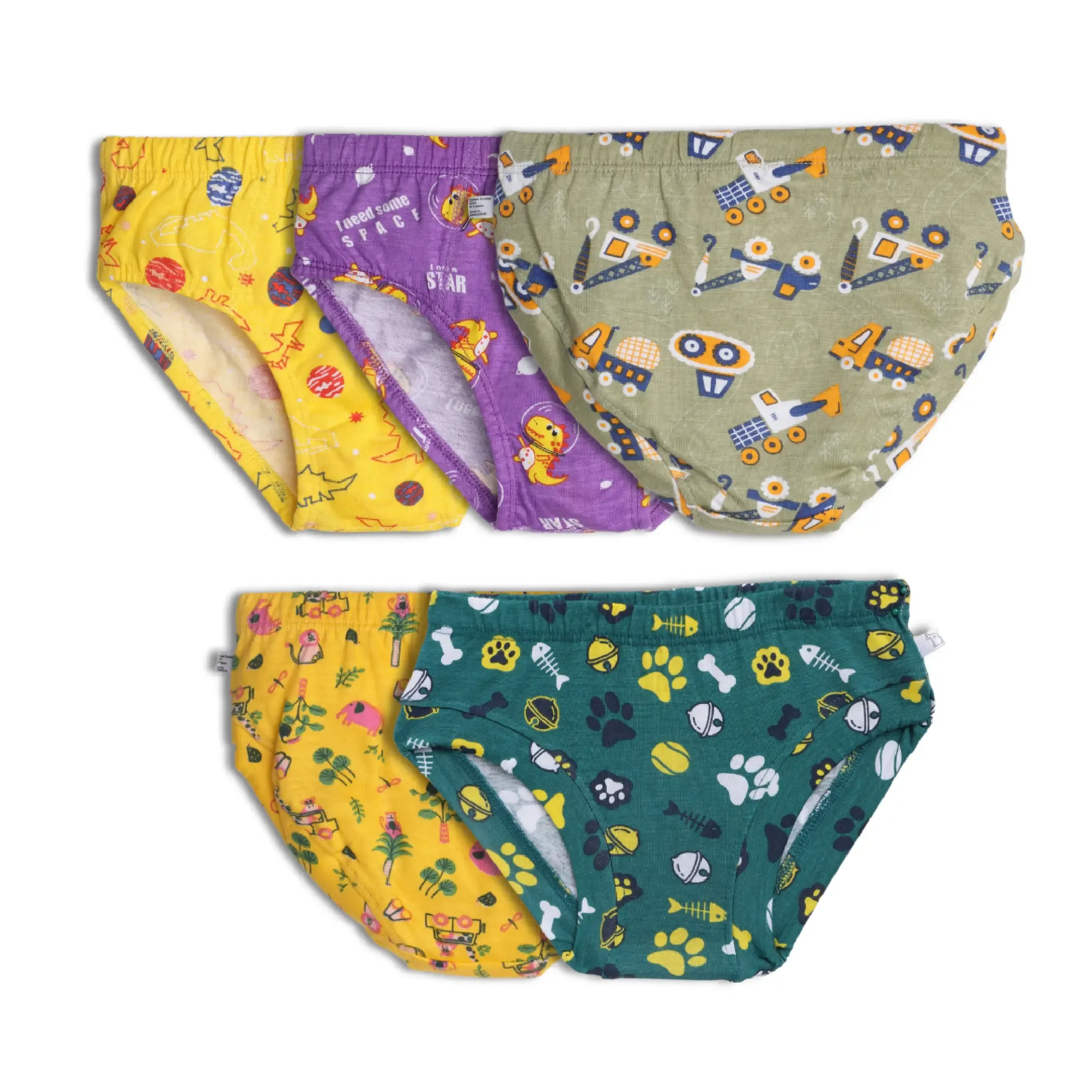 Unisex Toddler Bloomer- Pack of 5 (with Stitch Defects) - No Print Choice