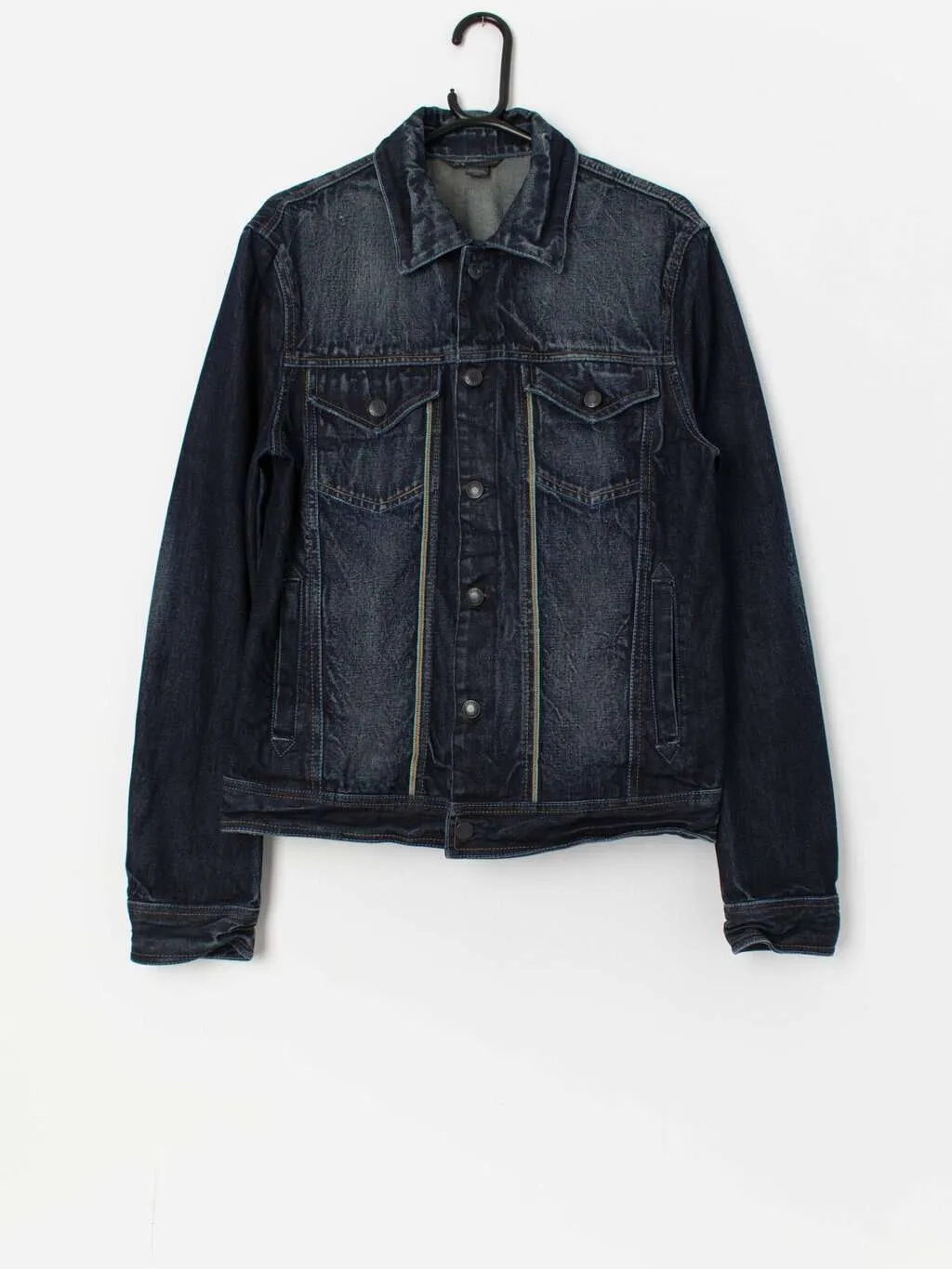 Vintage Armani Exchange denim jacket in indigo blue – Medium