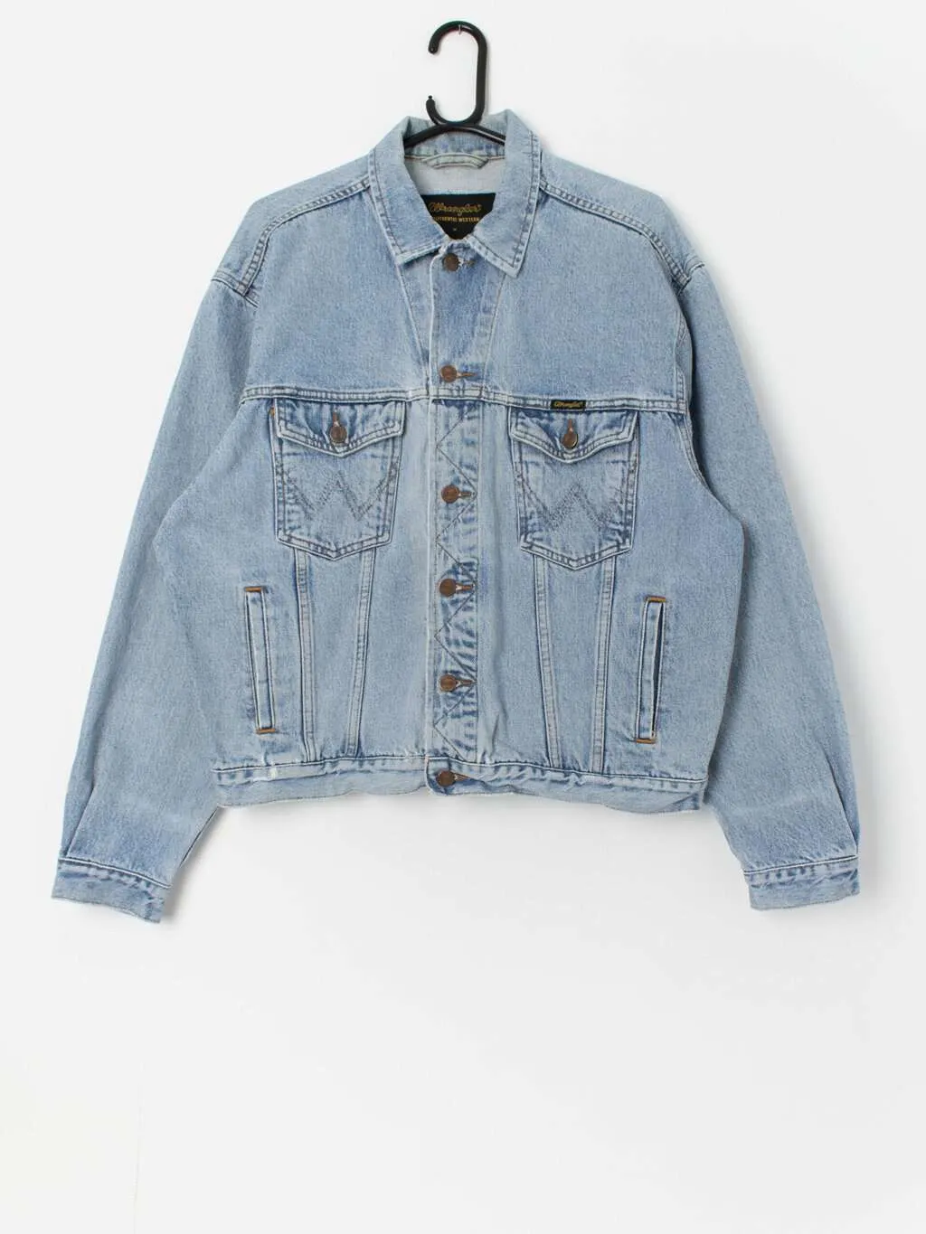 Vintage Wrangler denim jacket in pale blue – Large