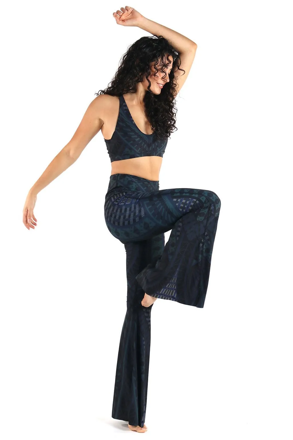 Warrior One Printed Bell Bottoms