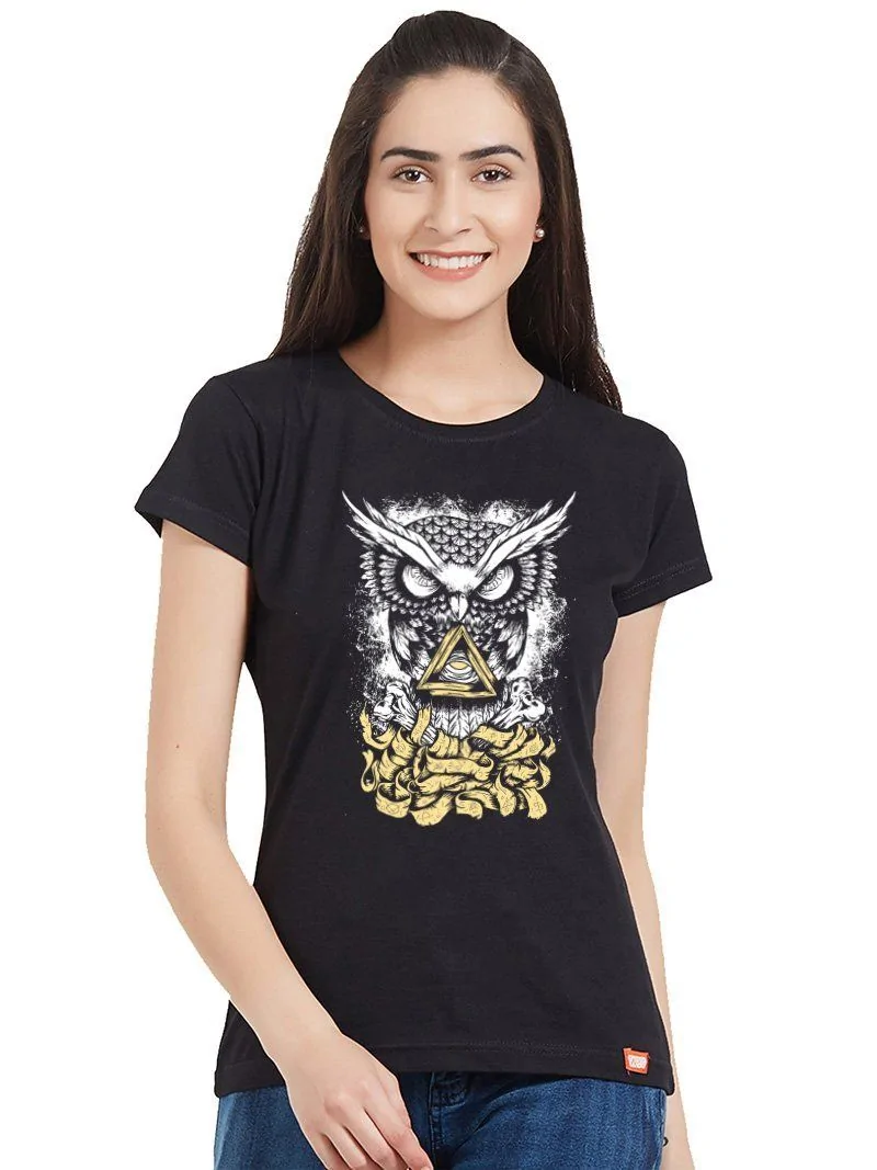 Wise Owl Glow Women TShirt