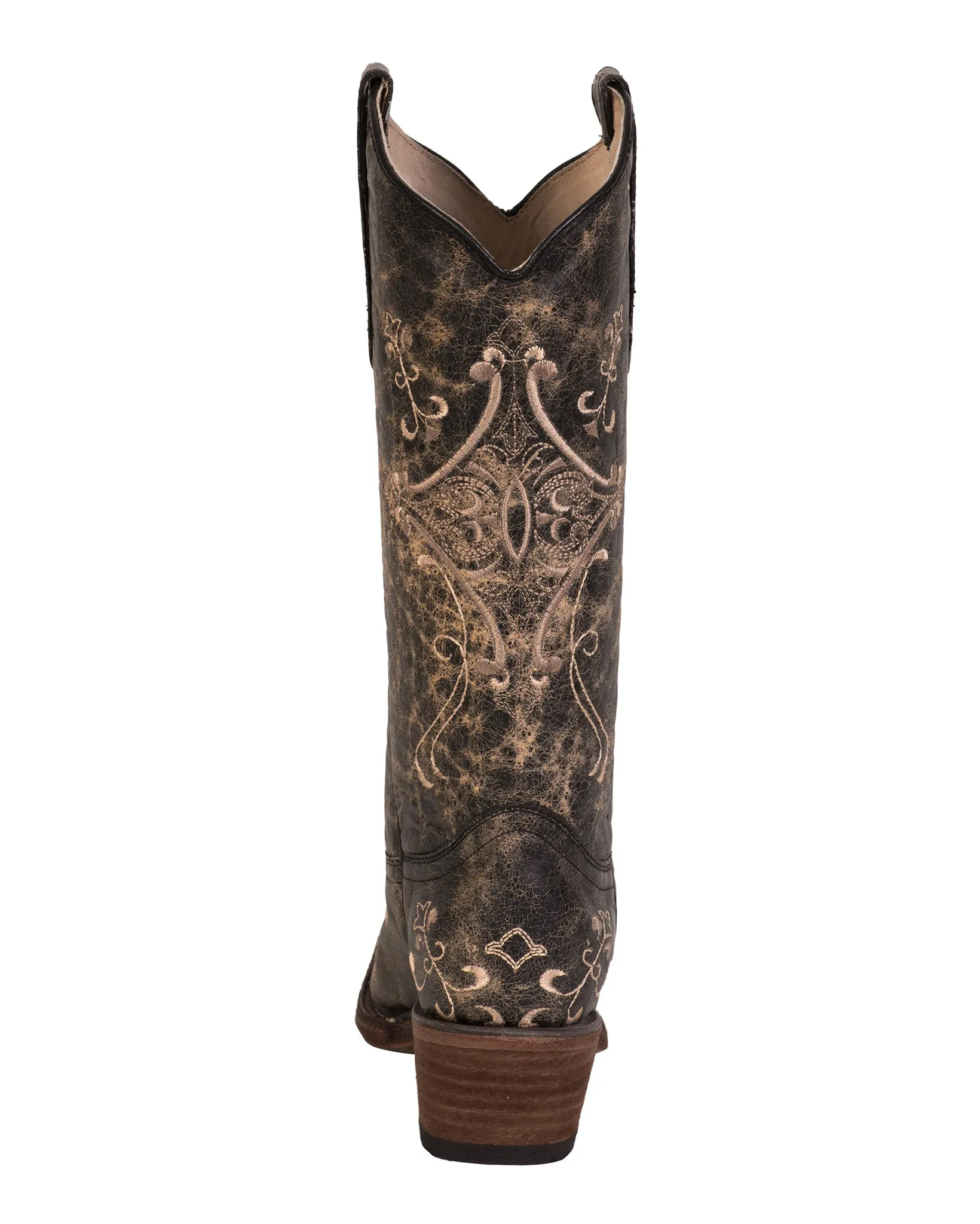 Women's Crackle Embroidered Boots