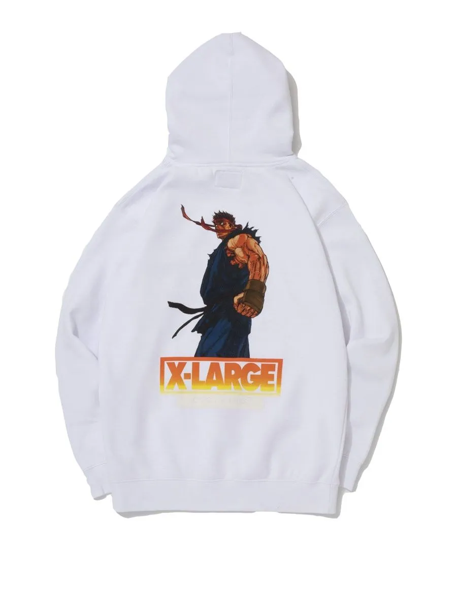 X-Large x Street Fighter Alpha Evil Ryu Pullover Hoody - White