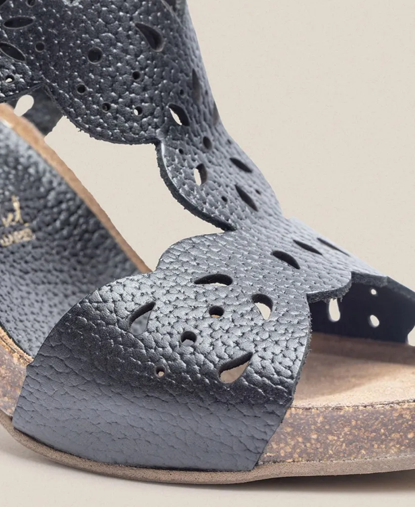 Yokono Ponza 006 wood effect high heel sandals